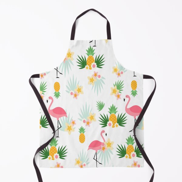 Item preview, Summer patterns with flamingos and pineapples designed and sold by CustomHive.