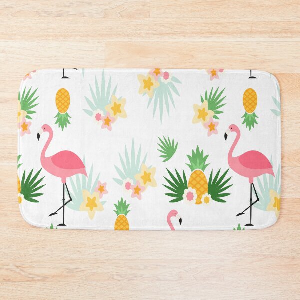 Item preview, Summer patterns with flamingos and pineapples designed and sold by CustomHive.
