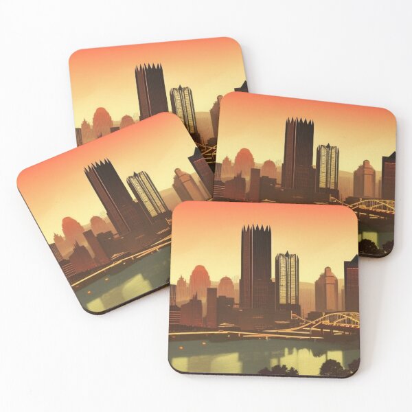 Item preview, Vintage Travel Posters: Pittsburgh (Version 15) designed and sold by RoyallyColorful.