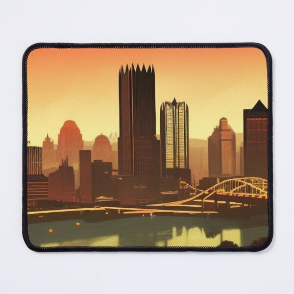 Item preview, Vintage Travel Posters: Pittsburgh (Version 15) designed and sold by RoyallyColorful.