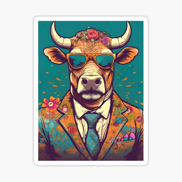 Item preview, A Dapper Bull's Fashion Statement designed and sold by Retro Type.