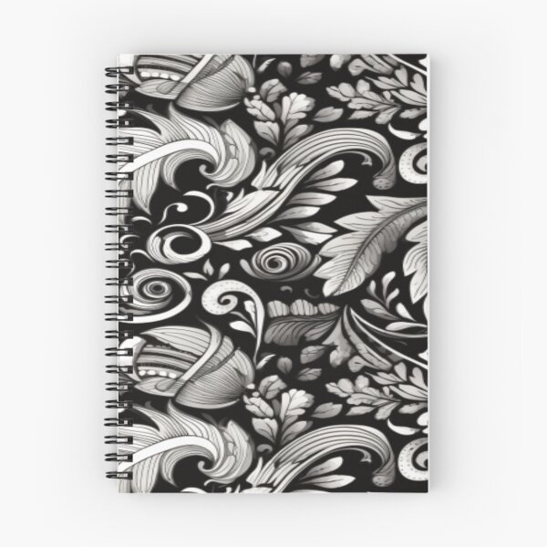Item preview, Monochrome Magic: Black and White Swirling Geometric Pattern Collection Three designed and sold by delohill.