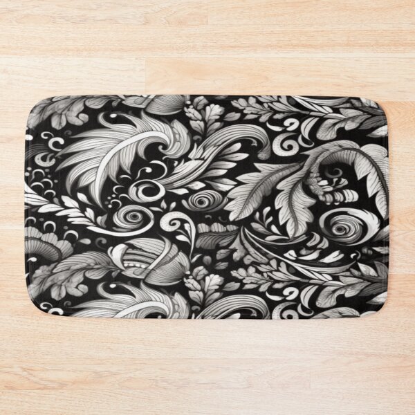 Item preview, Monochrome Magic: Black and White Swirling Geometric Pattern Collection Three designed and sold by delohill.