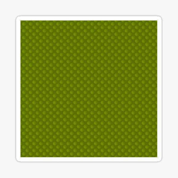 Grünes Stern Kreis Muster Sticker