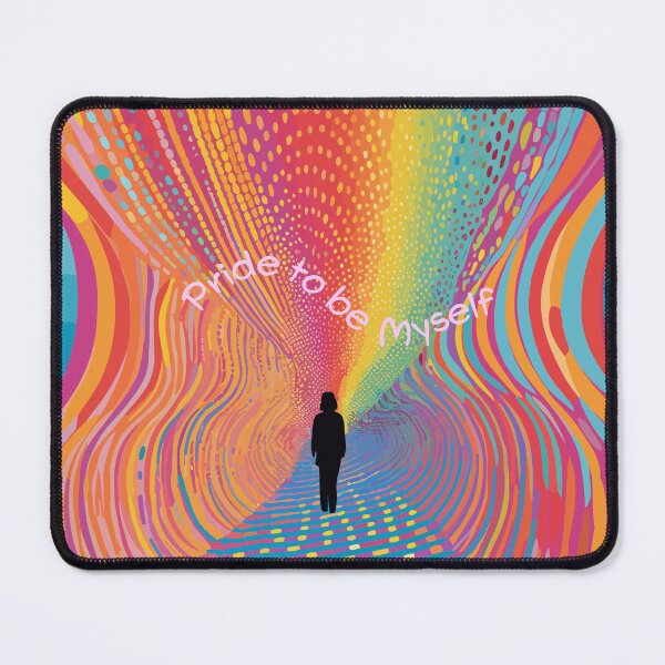 Item preview, Pride to be Myself | Vibrant Color Tunnel Exploration | Journey to Self-Discovery designed and sold by mindexploration.