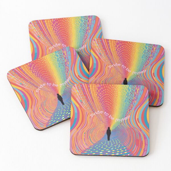 Item preview, Pride to be Myself | Vibrant Color Tunnel Exploration | Journey to Self-Discovery designed and sold by mindexploration.