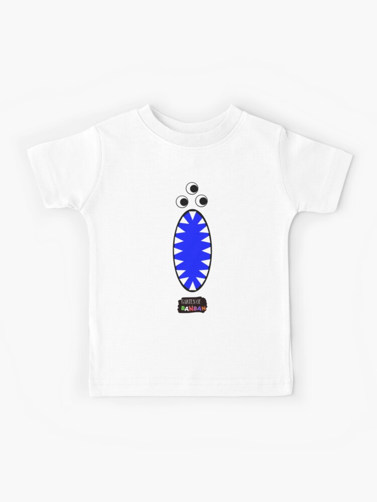 garten of banban nabnab look. Garten of Banban character. Horror games  2023. Blue. Halloween Kids T-Shirt for Sale by Mycutedesings-1