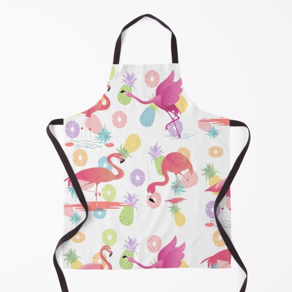 Item preview, Summer patterns with flamingos and pineapples designed and sold by CustomHive.
