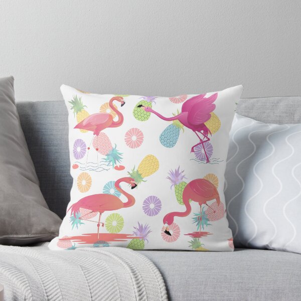 Item preview, Summer patterns with flamingos and pineapples designed and sold by CustomHive.
