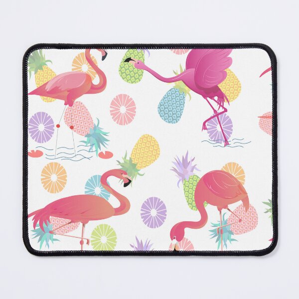 Item preview, Summer patterns with flamingos and pineapples designed and sold by CustomHive.