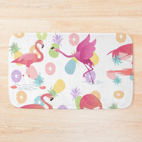 Item preview, Summer patterns with flamingos and pineapples designed and sold by CustomHive.