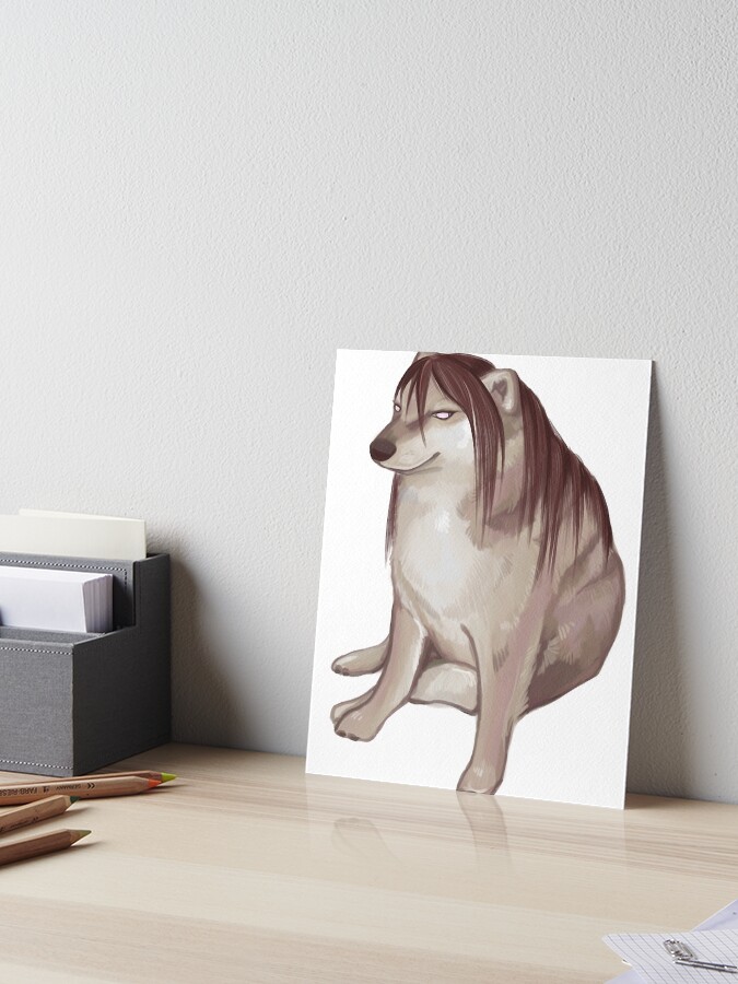 Nina Tucker and her dog Alexander Art Board Print for Sale by  IdumeoSevilla