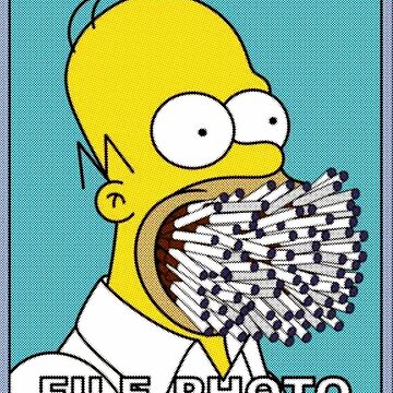 Artwork thumbnail, File Photo | SIMPSONS INSPIRED | Wall Art Home Decor | HECKINFAROUT by Two Otters Co