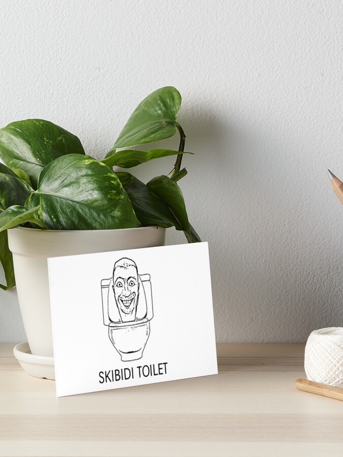 Skibidi toilet Funny Face | Art Board Print