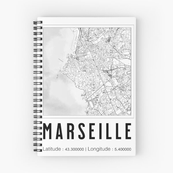 Artikelvorschau, Stadtplan von Marseille entworfen und verkauft von Astarteea.
