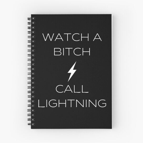 Item preview, Watch a Bitch Call Lightning - NADDPOD Moonshine Quote WHITE designed and sold by tinks-ts.