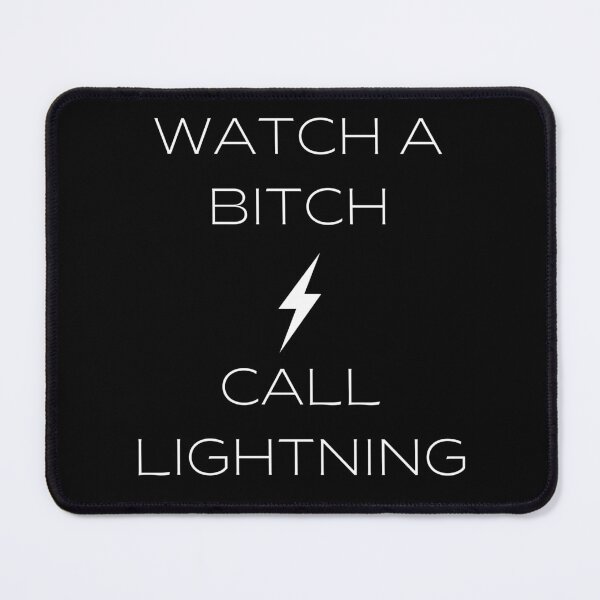 Item preview, Watch a Bitch Call Lightning - NADDPOD Moonshine Quote WHITE designed and sold by tinks-ts.
