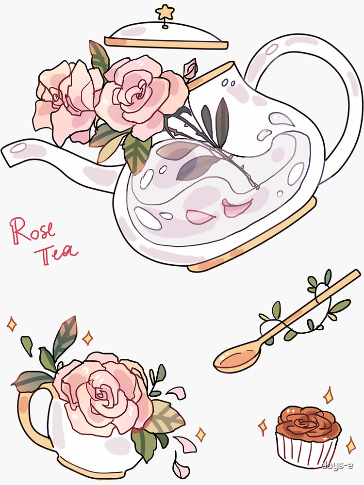 Rose Tea - sticker by days-e
