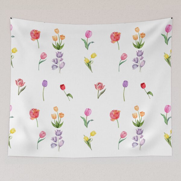 Item preview, Watercolor Tulip Flowers designed and sold by silviaol.