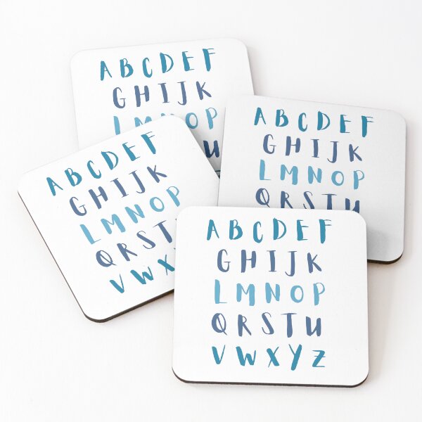 Item preview, Acuarela Vivero Alfabeto Azul ABCs Kids designed and sold by TuckerLogan.