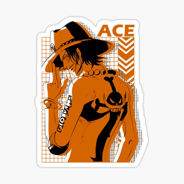 Stickers Pirate One Piece Ace - Taverne du Pirate