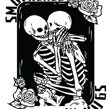 Smothered in Hugs Skeletons Sticker for Sale by NoizeandLight