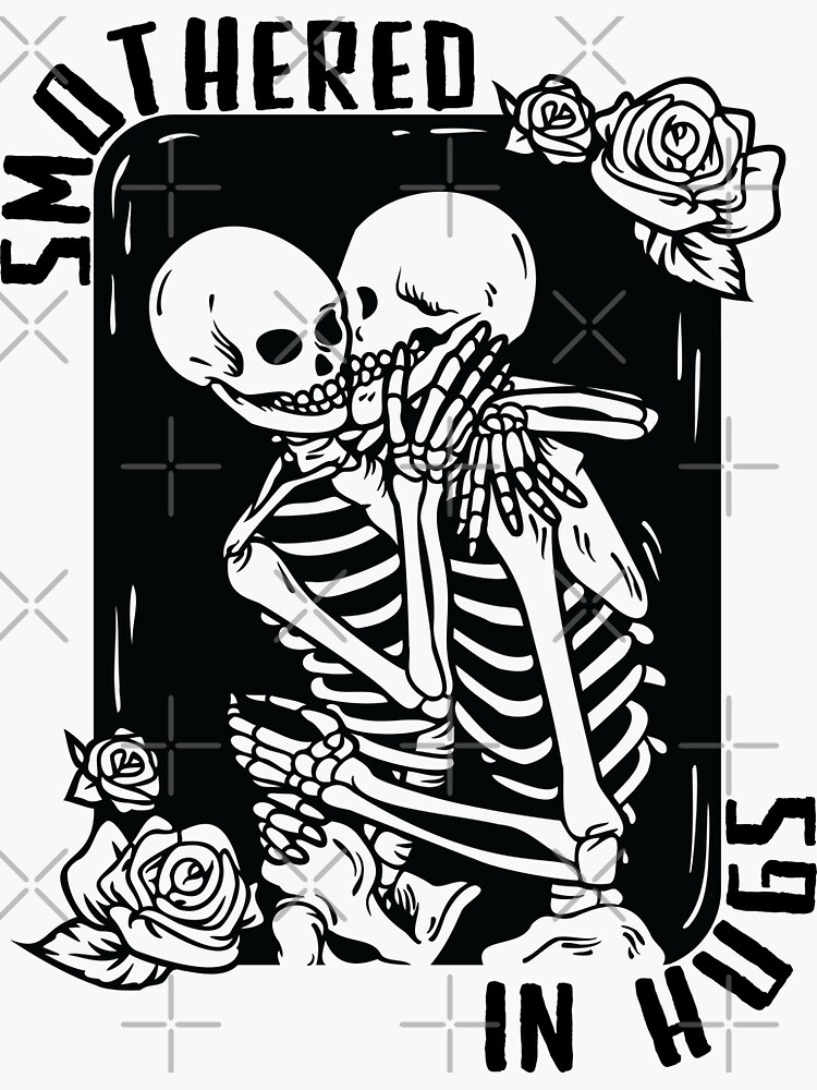 Smothered in Hugs Skeletons | Sticker