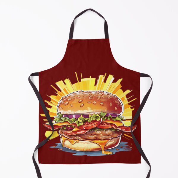 Item preview, Delicious hamburger with onion, lettuce, tomato, bacon and cheese. designed and sold by DreamscapePixel.