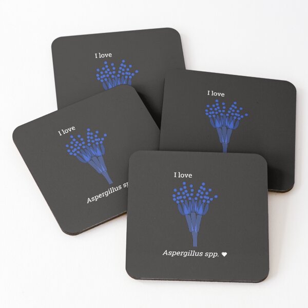 Item preview, I love Aspergillus (white writing)  designed and sold by Witty-Biotech.