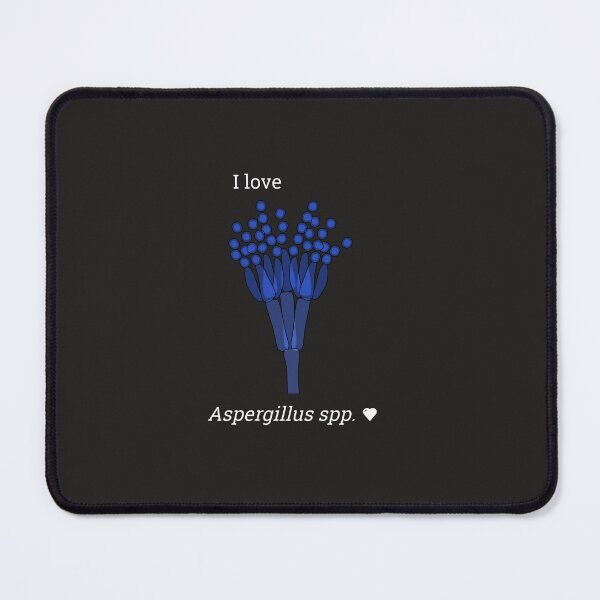 Item preview, I love Aspergillus (white writing) designed and sold by Witty-Biotech.