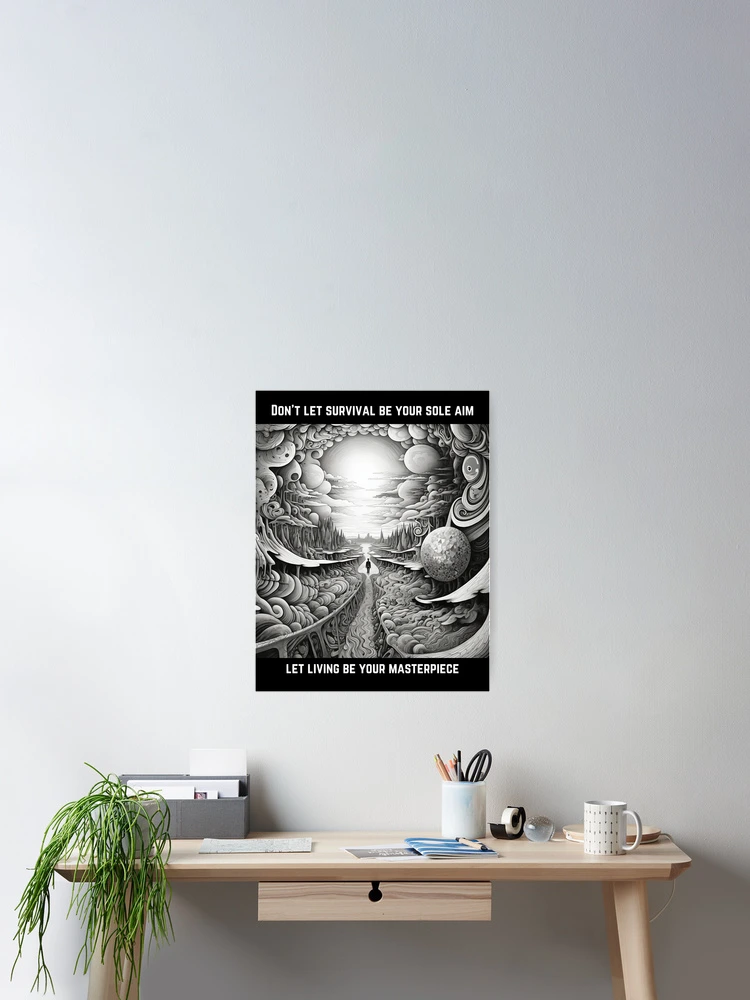 Thumbnail 2 of 3, Poster, Live. designed and sold by Quirkyaesthetics.