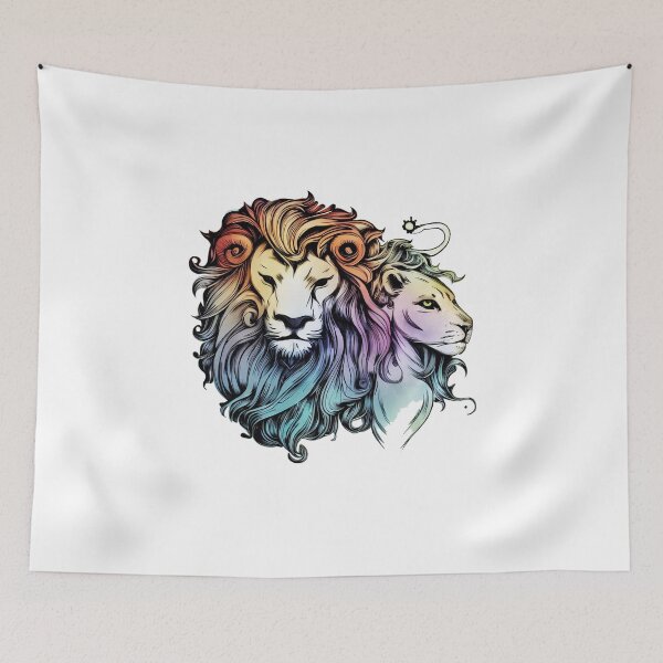 Item preview, lion man and women designed and sold by luckymando.