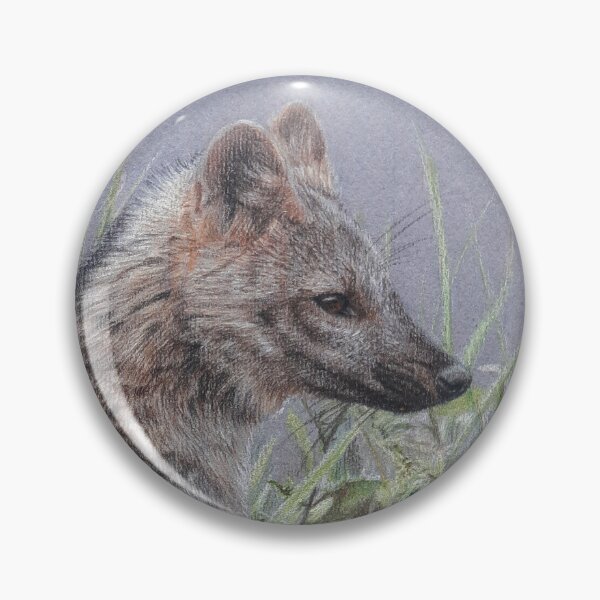 Item preview, Crab-eating fox designed and sold by BeckyKidus.