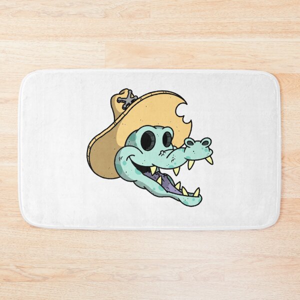Item preview, Cartoon Cowboy Alligator Art Design designed and sold by BambinosDeli.