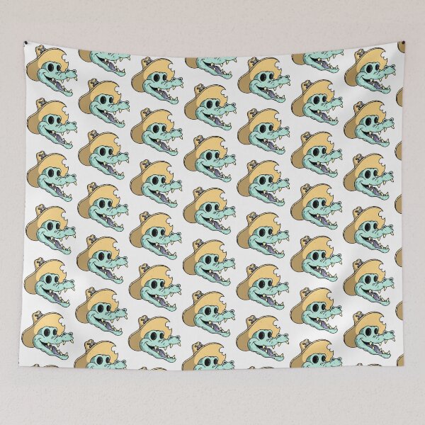 Item preview, Cartoon Cowboy Alligator Art Design designed and sold by BambinosDeli.