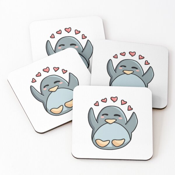 Item preview, Penguin juggling hearts designed and sold by beruu-doodles.