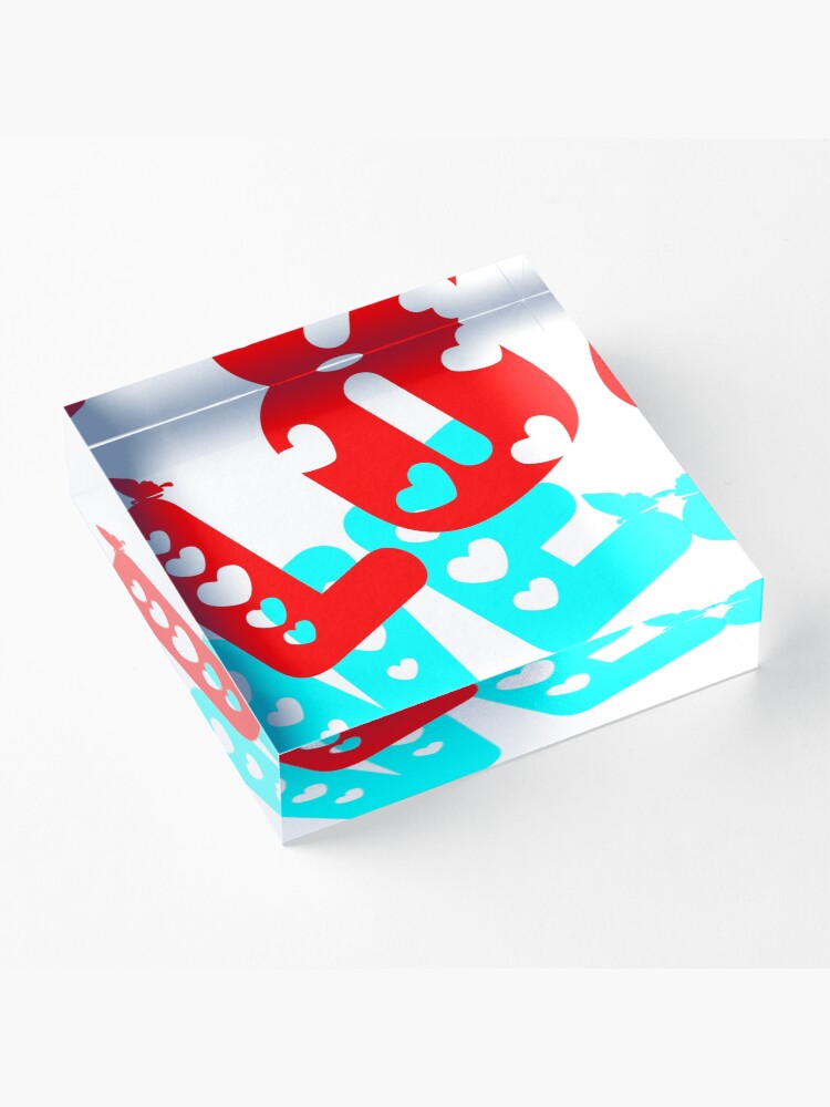 Alternate view of Love Acrylic Block
