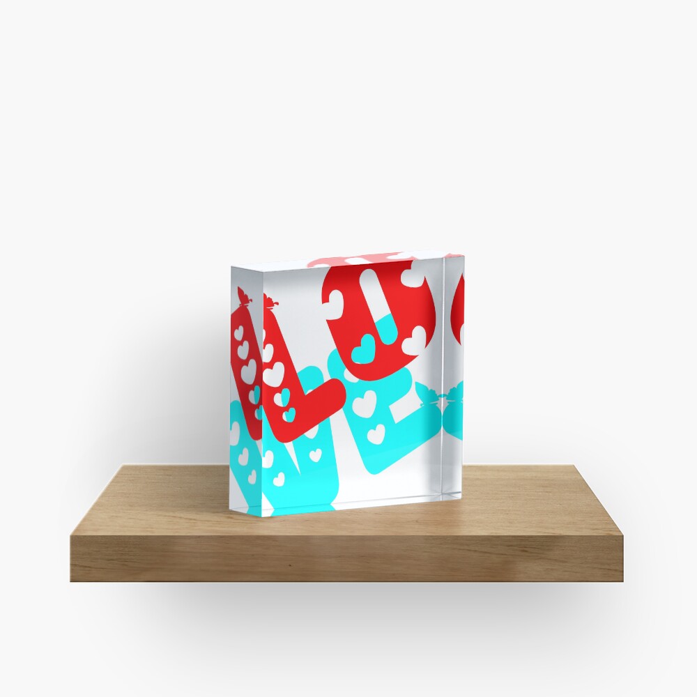 Love Acrylic Block