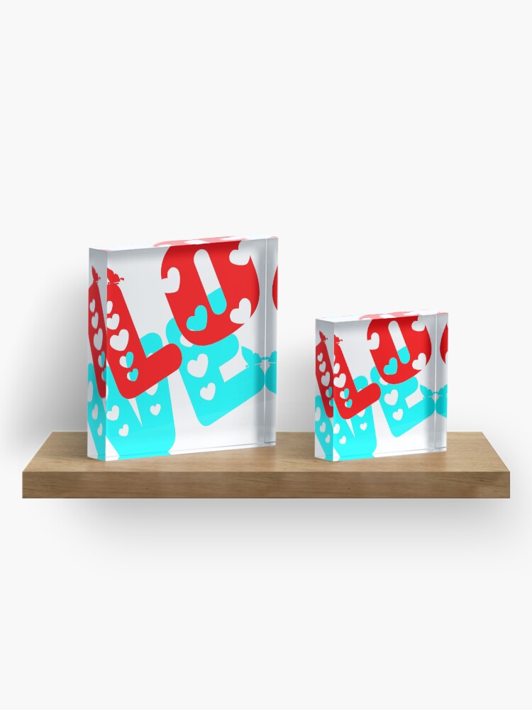 Alternate view of Love Acrylic Block