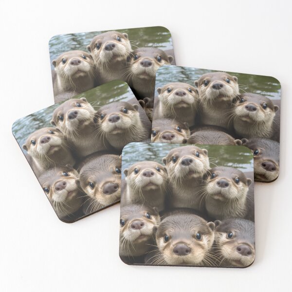 Item preview, Family of Baby Otters designed and sold by luvablelifeform.