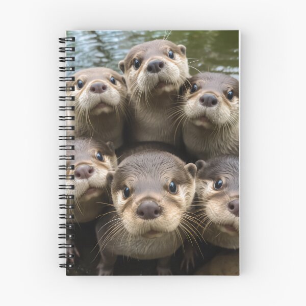 Item preview, Family of Baby Otters designed and sold by luvablelifeform.