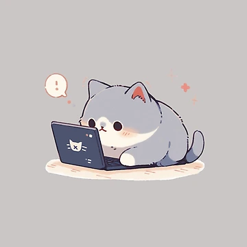 Artwork thumbnail, Coding Cat by Snowcloudshop