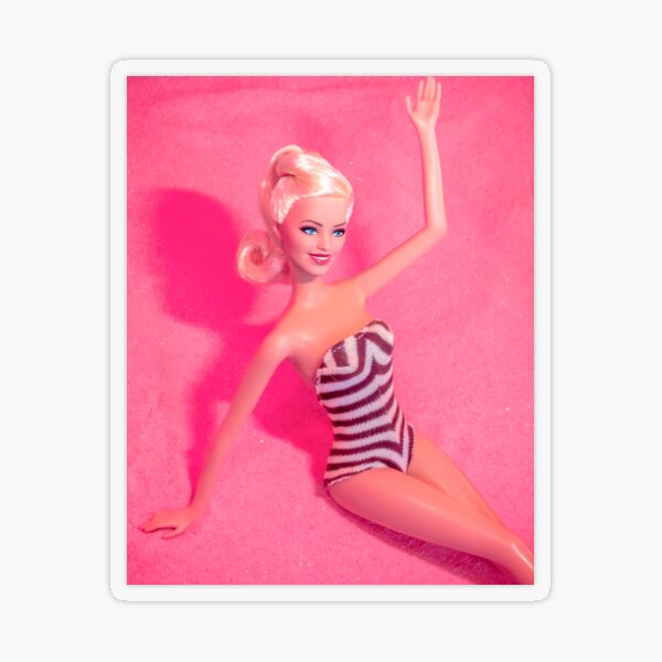 MOSCHINO BARBIE DOLL Sticker for Sale by itsalexb