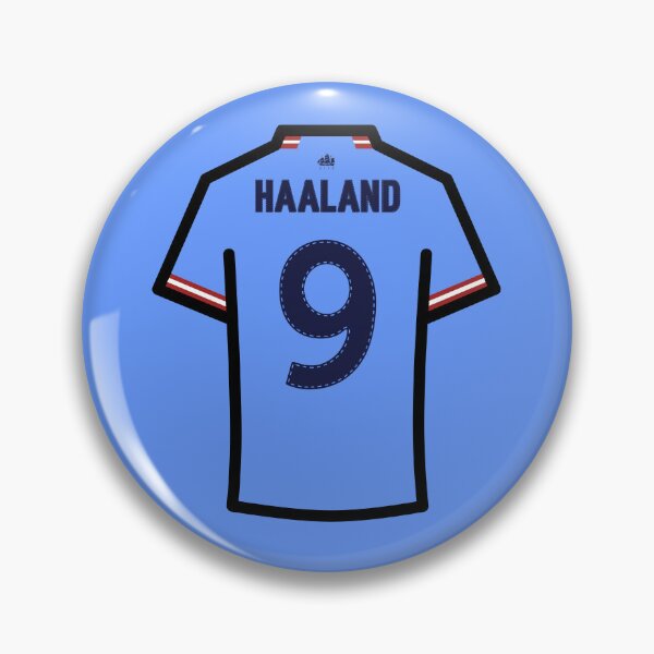 Item preview, Haaland #9 MC Sky Blues Football Jersey (2) designed and sold by Millustgfx.
