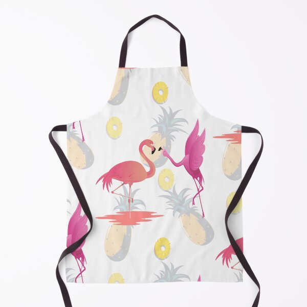 Item preview, Summer patterns with flamingos and pineapples designed and sold by CustomHive.