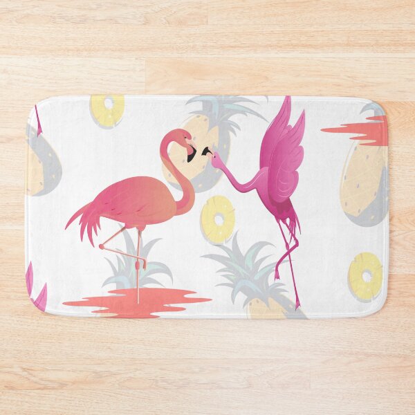 Item preview, Summer patterns with flamingos and pineapples designed and sold by CustomHive.