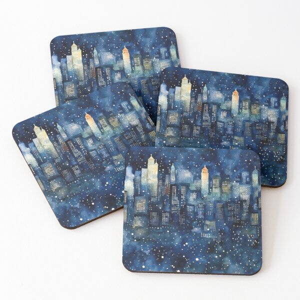Item preview, Night Skyline City designed and sold by Daligital.