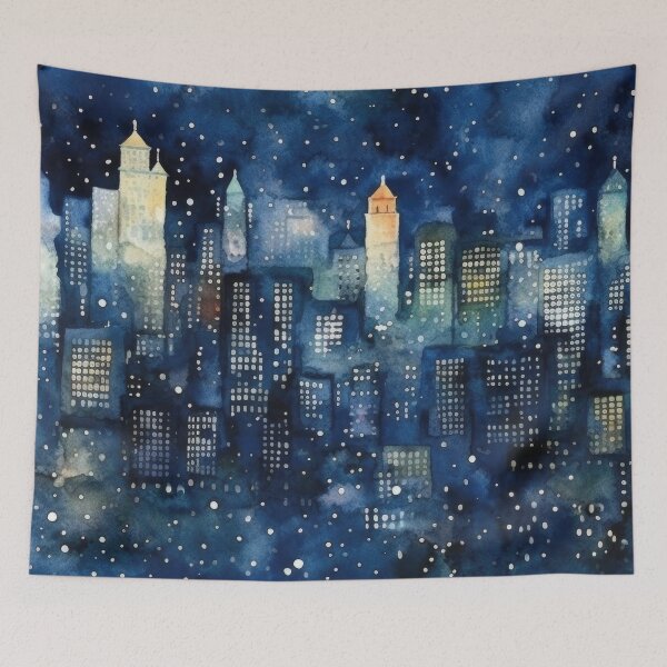 Item preview, Night Skyline City designed and sold by Daligital.