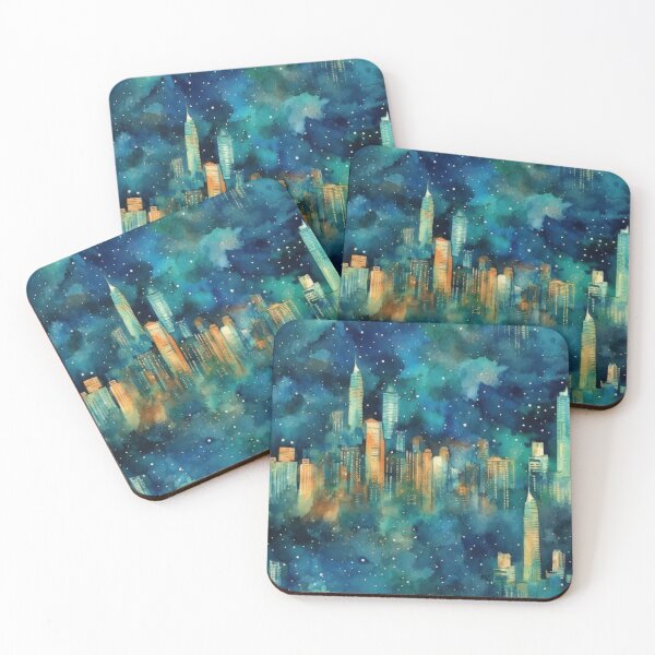 Item preview, Night Skyline City Two designed and sold by Daligital.