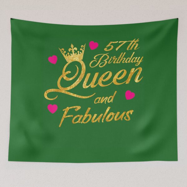 Item preview, 57th Birthday Squad Queen and Fabulous B-Day 	 	 	 	 designed and sold by gooongxqn14.
